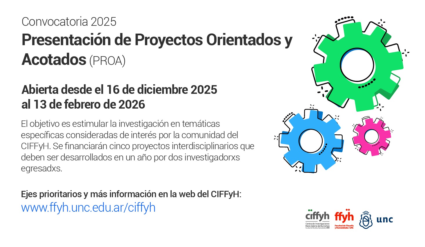 Convocatoria para la presentación de Proyectos de Investigación ...