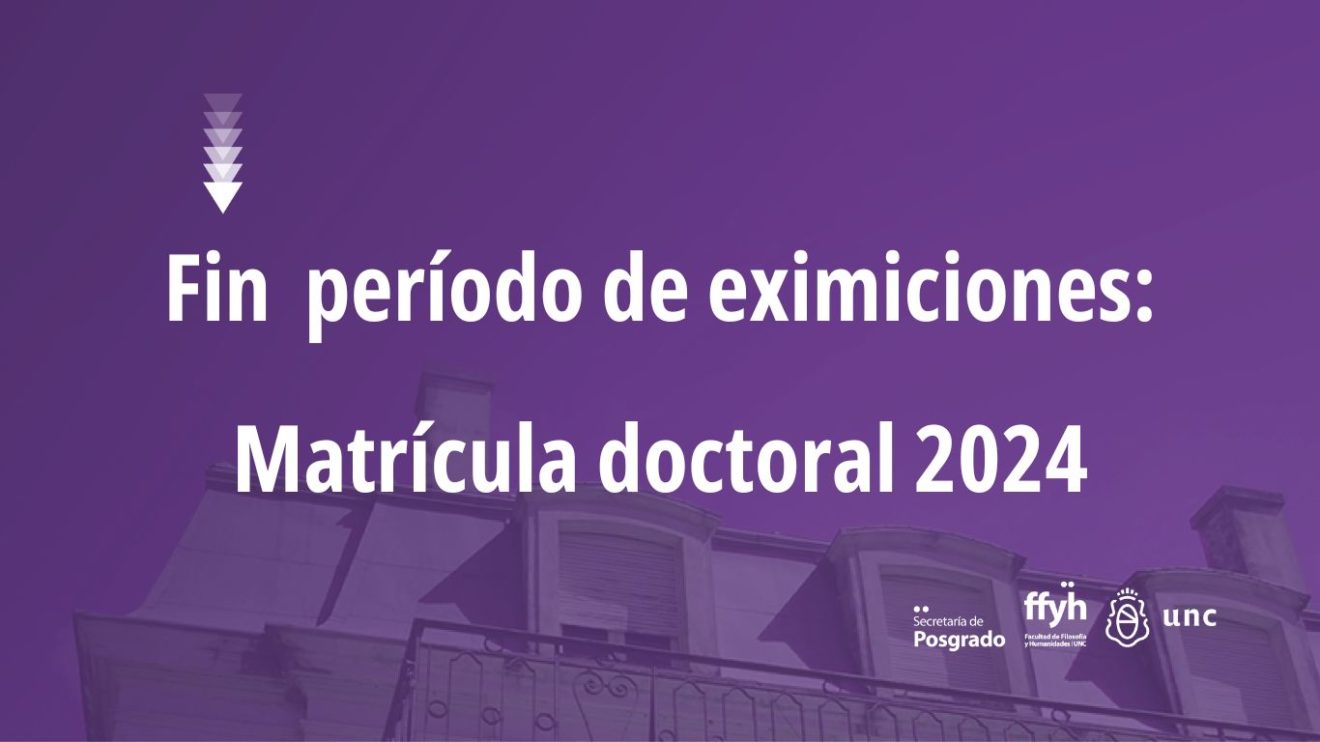 Finaliza el período para solicitar eximiciones a la matrícula doctoral anual 2024