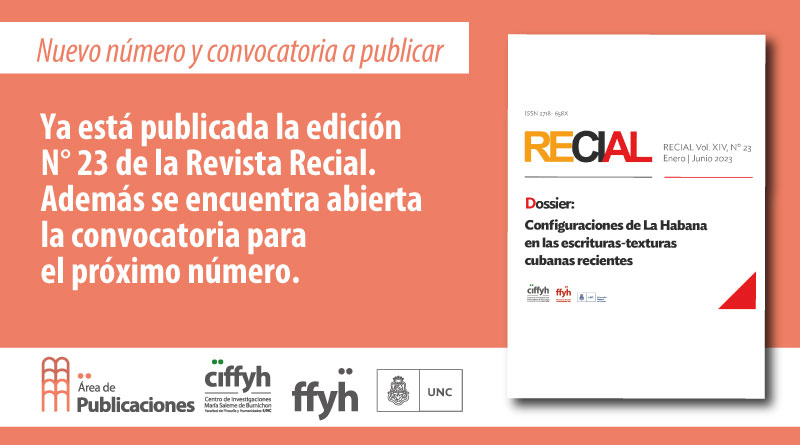 Nuevo número de la Revista Recial y convocatoria a publicar
