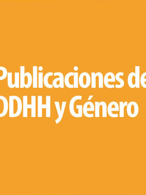 Publicaciones de DDHH y género