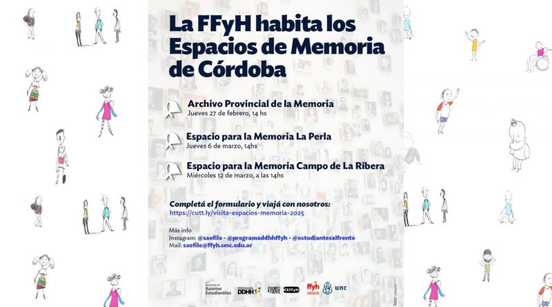 La FFyH habita los Espacios para la Memoria de Córdoba