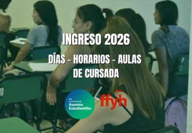 Horarios y aulas CURSOS DE NIVELACIÓN Ingreso 2026