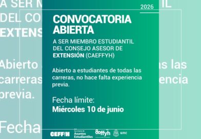 CONVOCATORIA ABIERTA PARA SER MIEMBRO ESTUDIANTIL DEL CONSEJO ASESOR DE EXTENSIÓN (CAEFFYH)