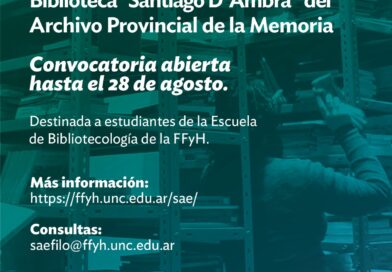 Prácticas socioeducativas en el Archivo Provincial de la Memoria 2026