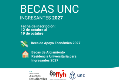 BECAS UNC- Ingresantes 2027 (Apoyo Económico y de Alojamiento)