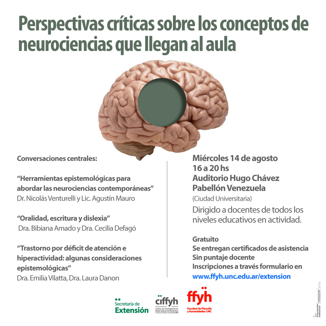 Jornada ＂Perspectivas críticas sobre los conceptos de neurociencias que llegan al aula＂