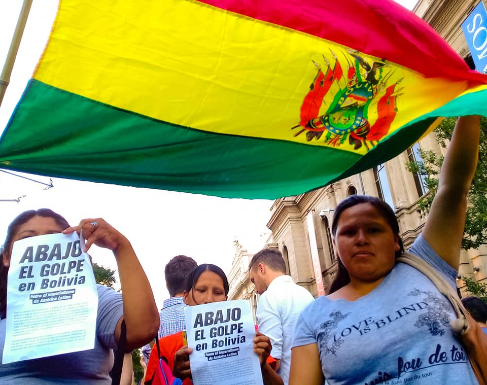 Repudio al golpe de estado en Bolivia