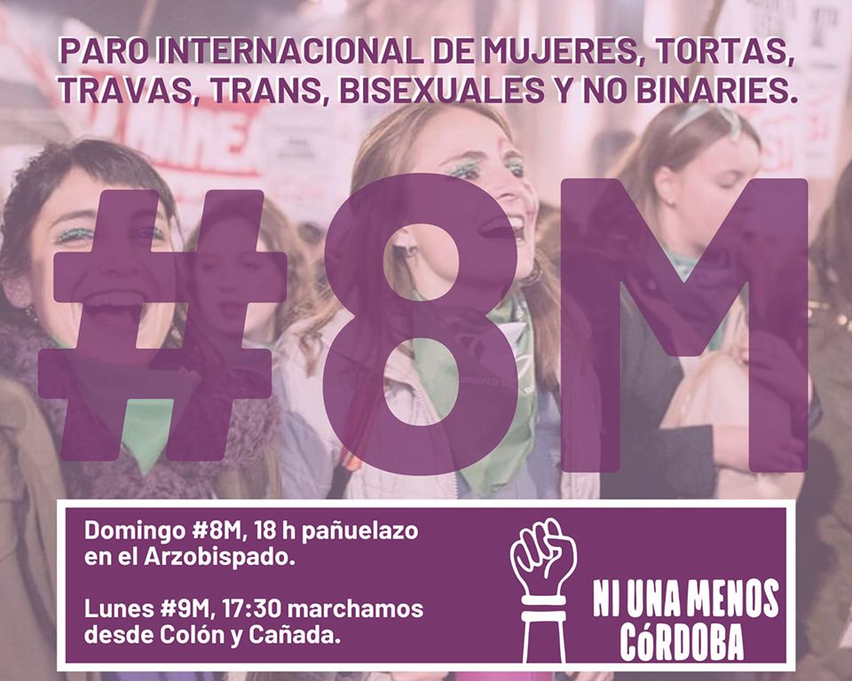 #8M | Adhesión al Paro Internacional de Mujeres, Tortas, Travas, Trans, Bisexuales y No Binaries