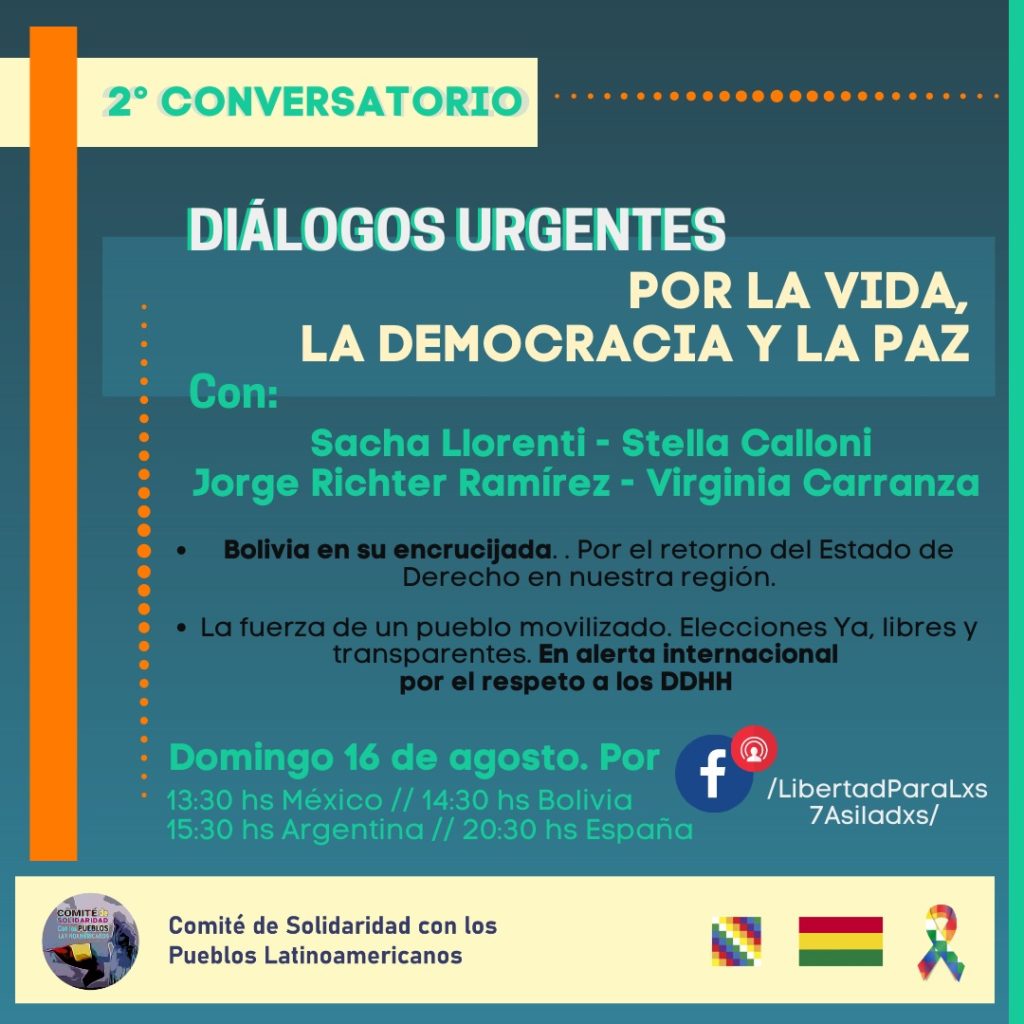 2° Conversatorio: Diálogos urgentes por la vida, la democracia y la paz