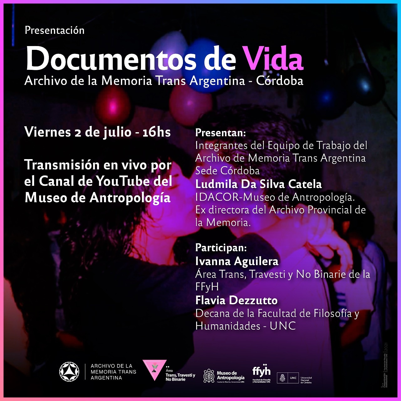 Documentos de Vida I Archivo de la Memoria Trans Argentina - Córdoba
