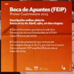 Beca de Apuntes (FEIP) | Primer Cuatrimestre 2023