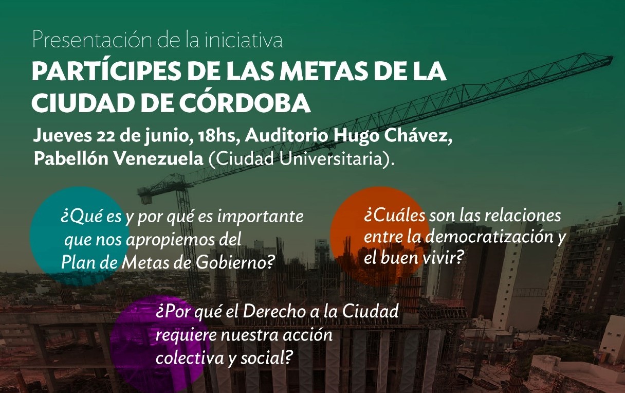 Presentación de la iniciativa “Partícipes de las Metas de la Ciudad de Córdoba”