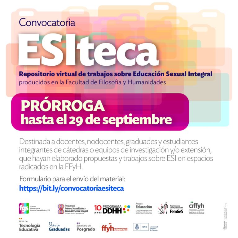 ESIteca | Repositorio virtual de trabajos sobre Educación Sexual Integral producidos en la Facultad de Filosofía y Humanidades
