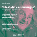 Conferencia «El estudio y sus enemigos», a cargo de Jorge Larrosa