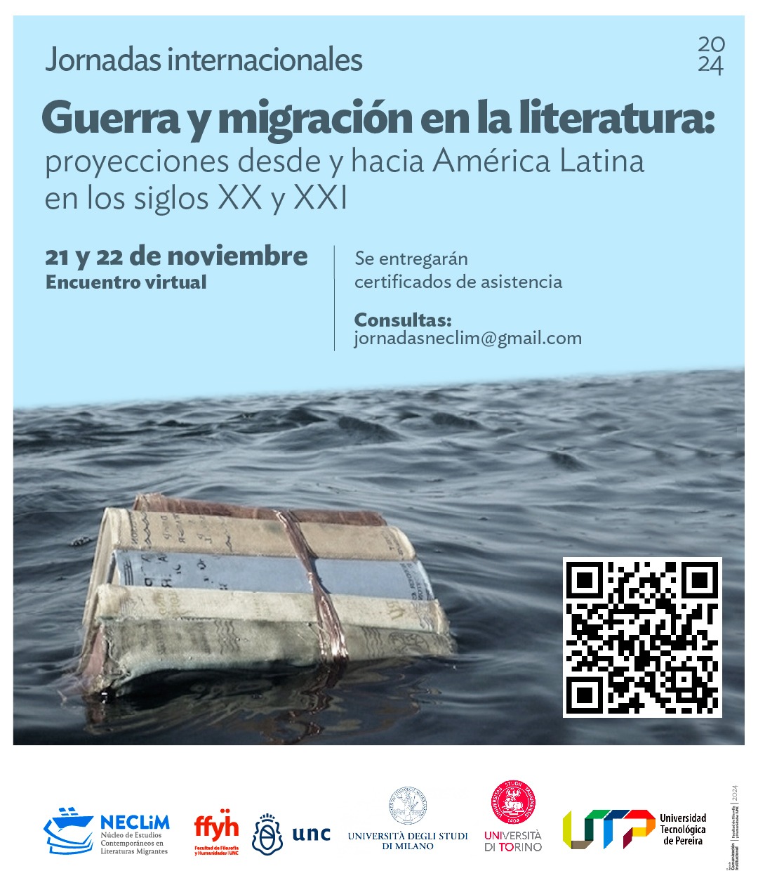 Primeras Jornadas de Estudio «Guerra y migración en la literatura»