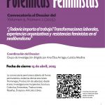 Nueva Convocatoria de la revista Polémicas Feministas | Dossier del Volumen 9, Número 2 (2025)