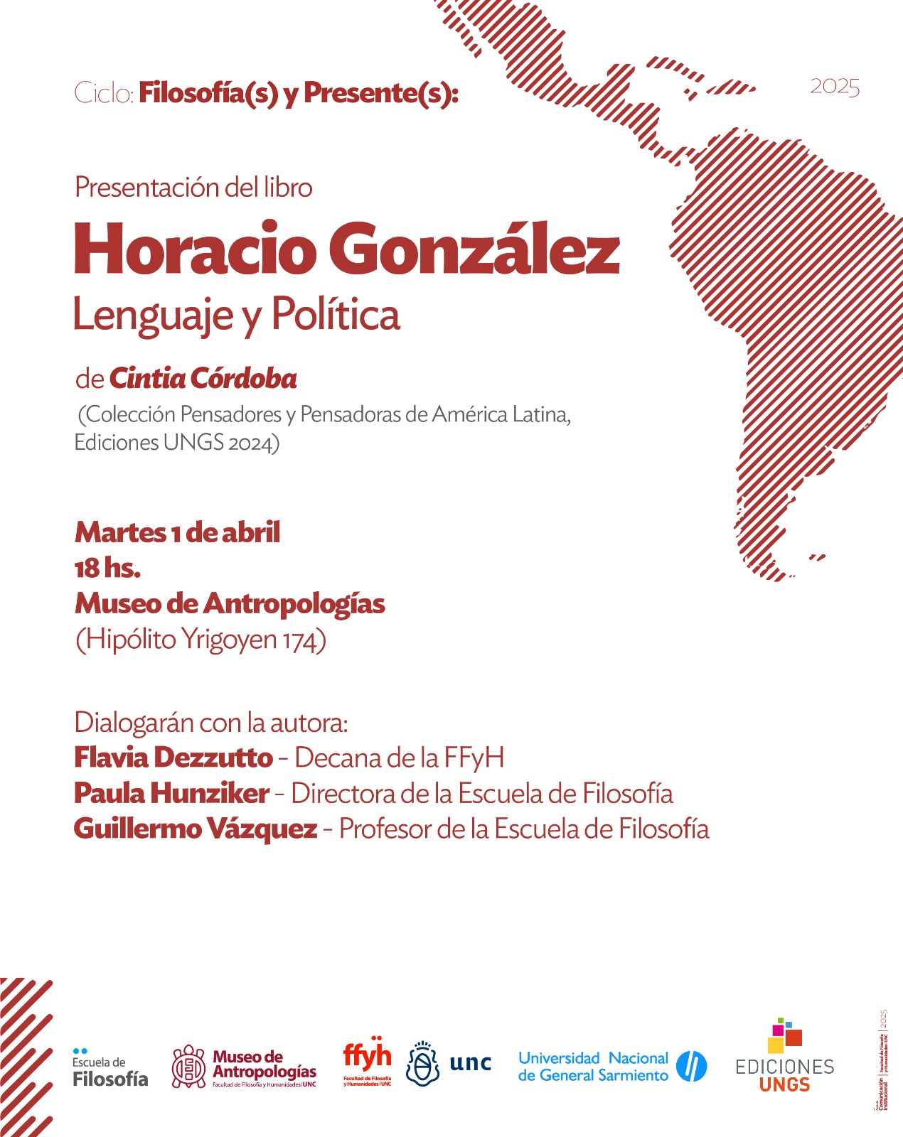 Ciclo Filosofía(s) y Presente(s) | Presentación del libro Horacio González. Lenguaje y Política, de Cintia Córdoba